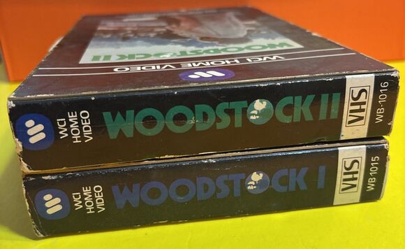 Woodstock vhs 1&2 Warner WCI Big Box 1979 rare vhtf